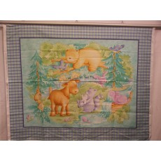 Forest Friends - Purple & Green Border